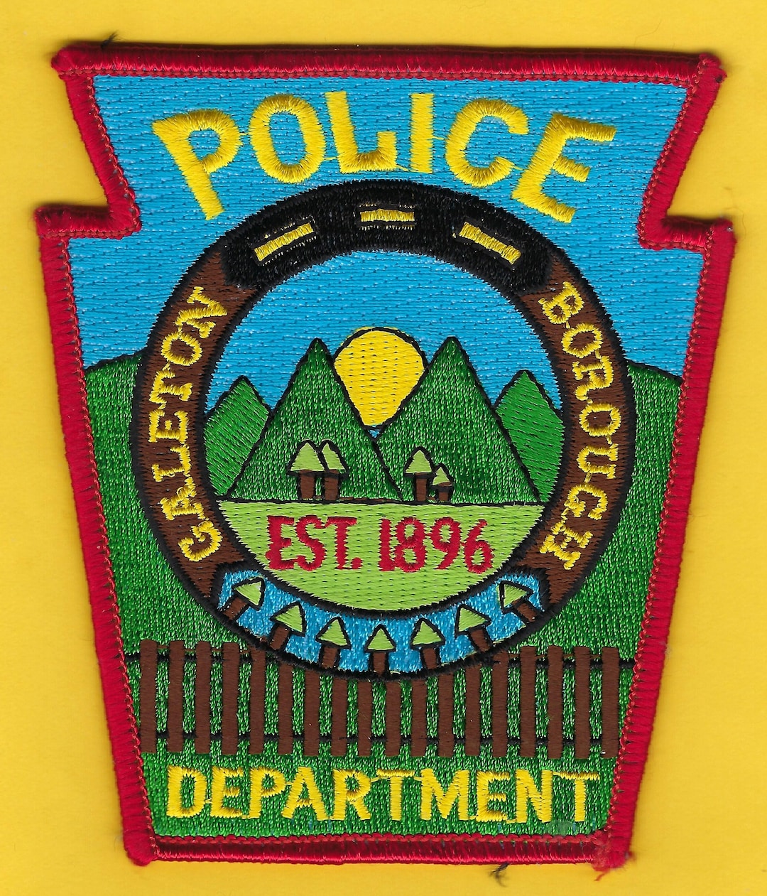 GALETON BOROUGH POLICE Department Patch Pennsylvania Nice Etsy