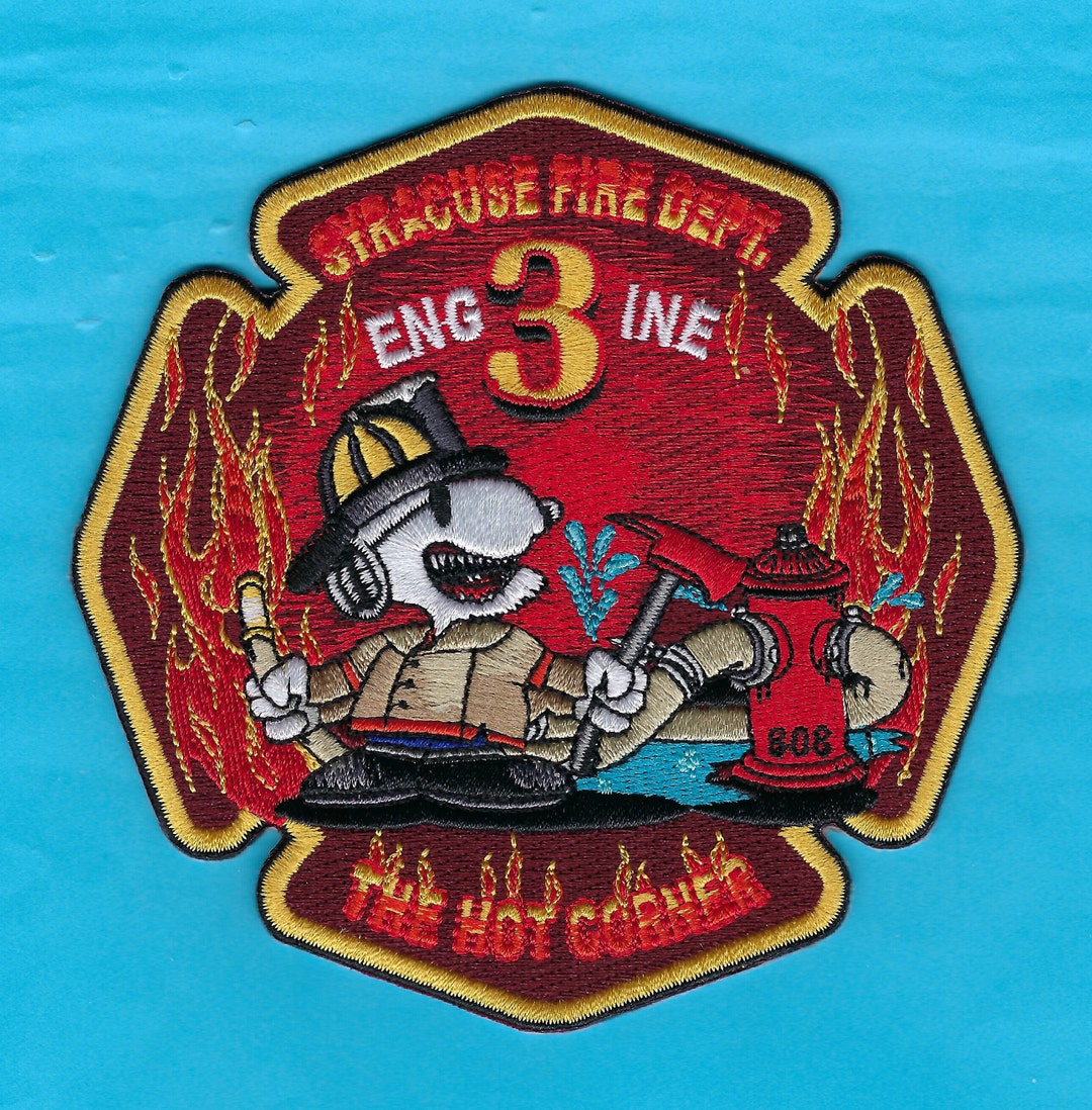 SYRACUSE FIRE DEPARTMENT Engine 3 Embroidered Company Patch New York ...