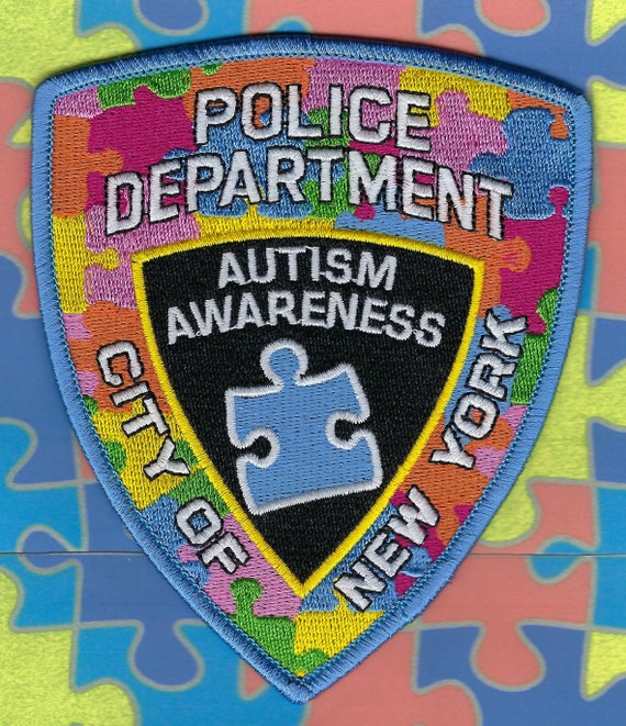 NYPD AUTISM AWARENESS Embroidered Patch New York City Police Etsy