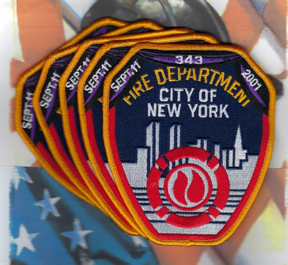 FDNY 9-11-01 MEMORIAL Patches 5 B New York City Fire - Etsy