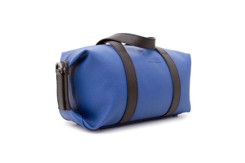 handbag gift for her handmade bag for woman GEPHERRINI \u2022 INDY Vegan leather leather shoulder bag blue for woman
