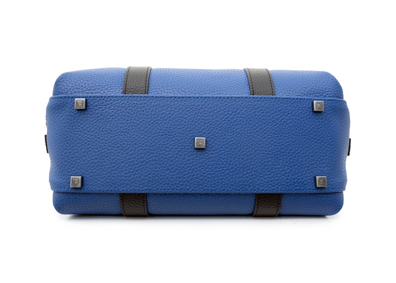 handbag gift for her handmade bag for woman GEPHERRINI \u2022 INDY Vegan leather leather shoulder bag blue for woman