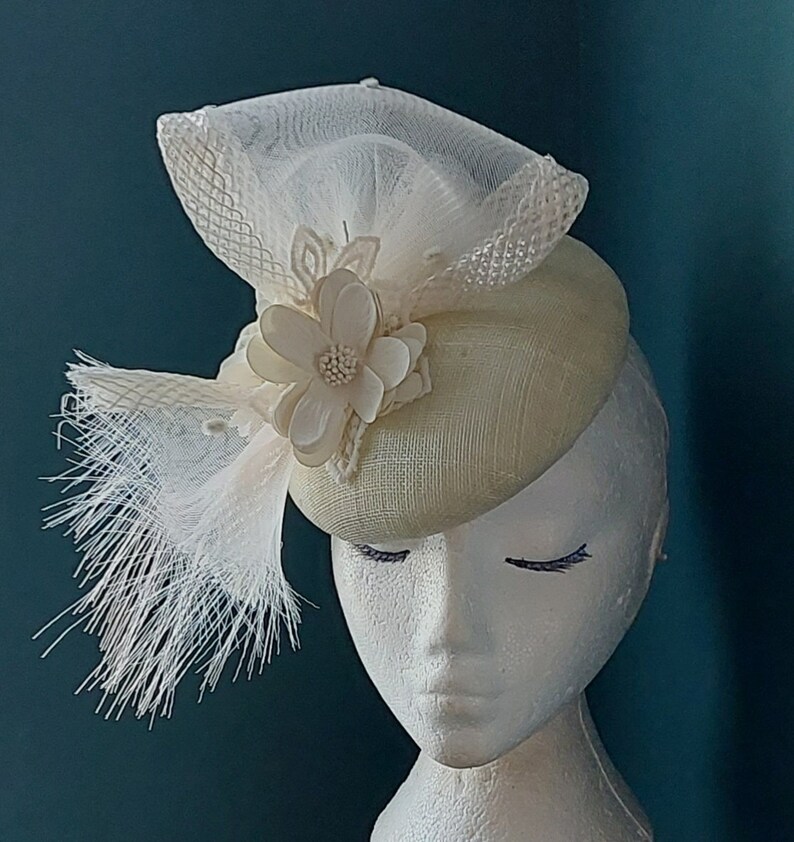 TilDeath Custom Wedding Hat - Cream