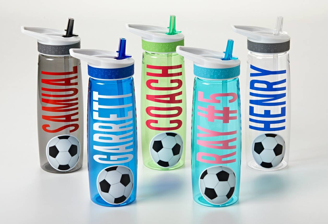 Custom Water Bottle Soccer Water Soccer Team Sports Etsy