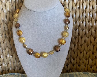 20k Gold Chain Necklace Ethnic Gold Beads Chain Mala - Etsy