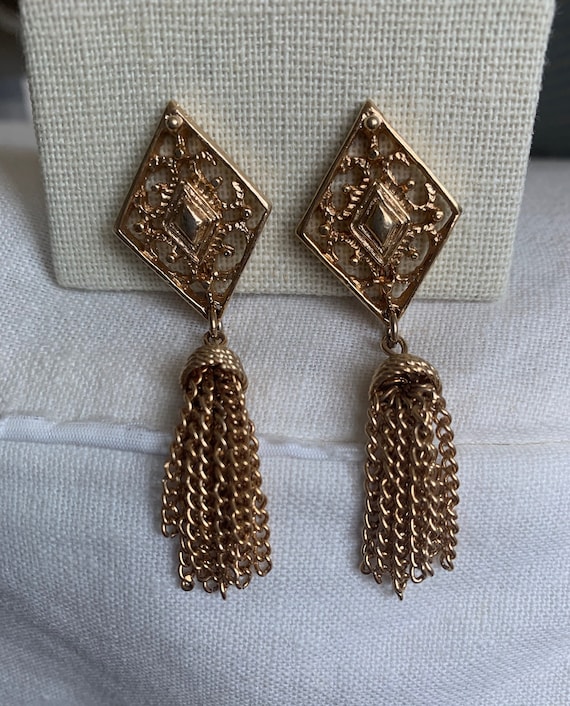 Vintage Sarah Coventry tassel earrings