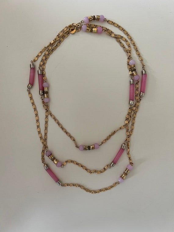 Pink Accessocraft long necklace - image 4