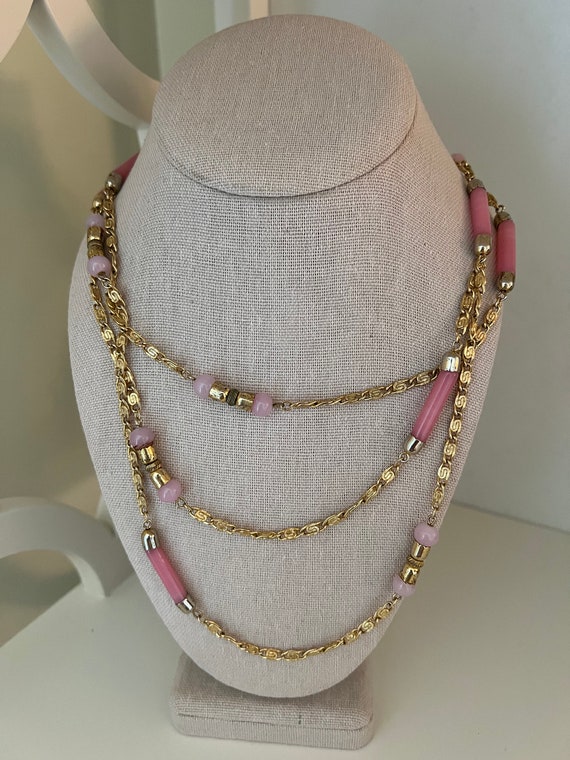 Pink Accessocraft long necklace - image 1