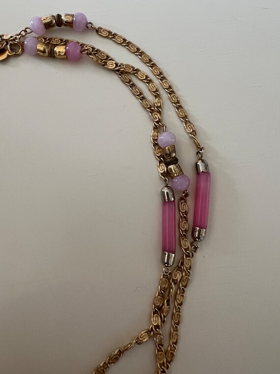 Pink Accessocraft long necklace - image 3