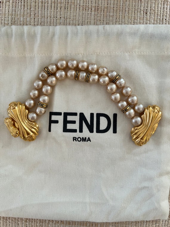 Fendi F is Fendi White Green Medium Cuff Bracelet India | Ubuy