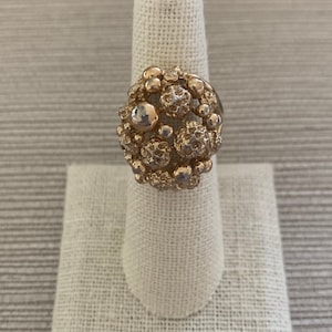 Vintage gold dome cocktail ring