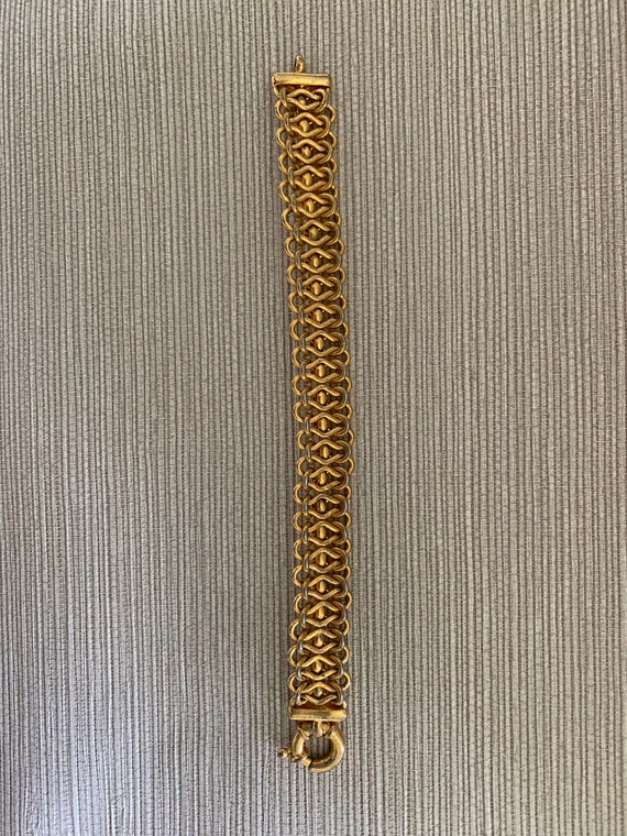 Vintage goldtone link bracelet - image 3