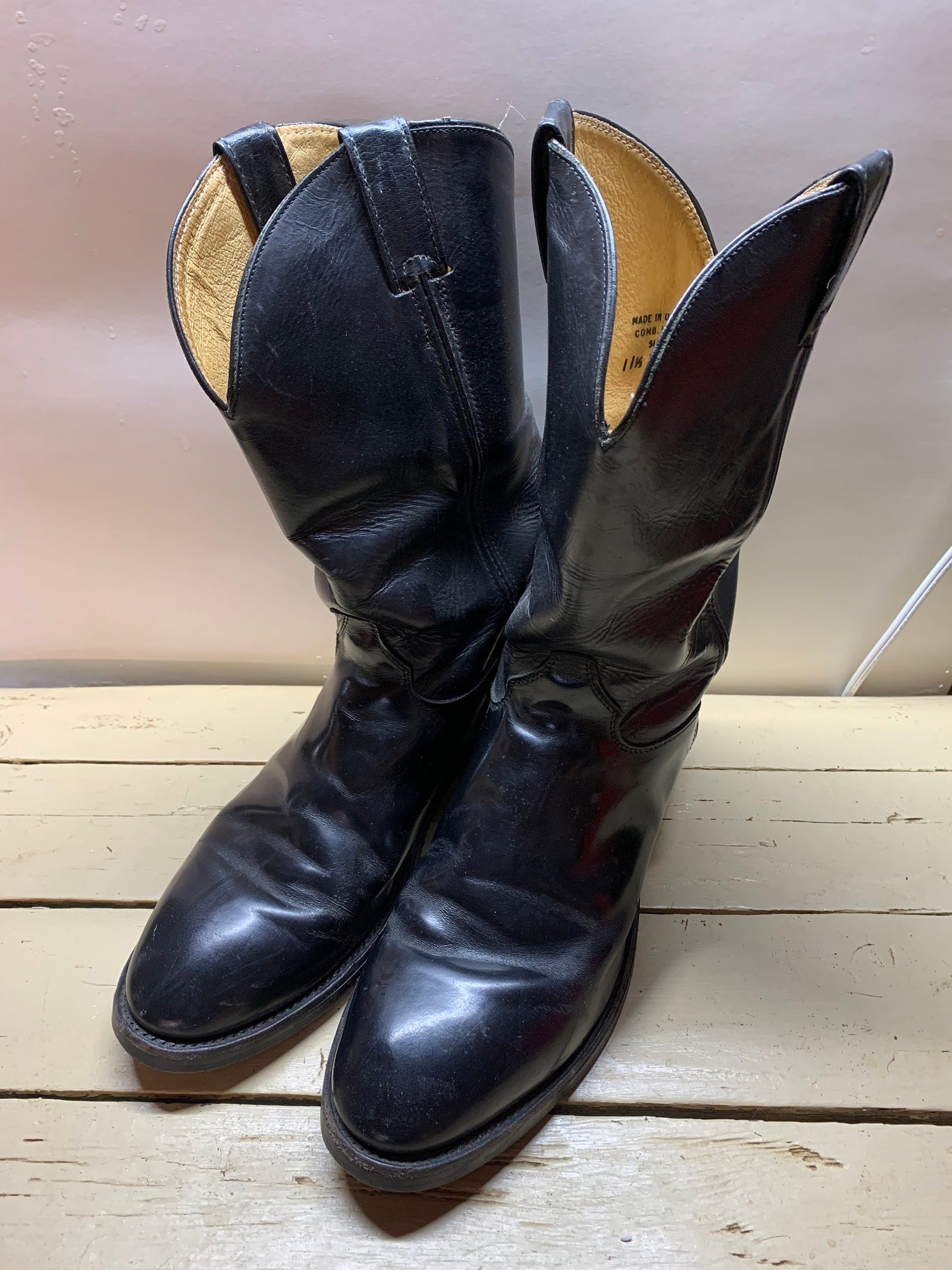 Preowned Dress Boot Classic Roper Law Enforcement Style | Etsy