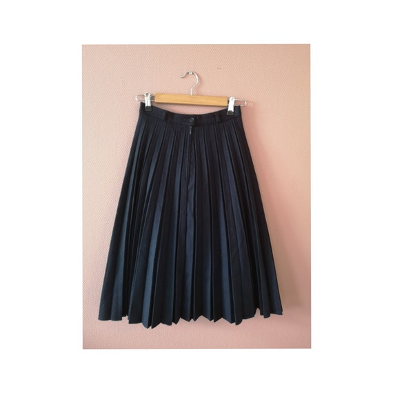 Vintage Pleated Skirt, Wool Skirt, Vintage Skirt