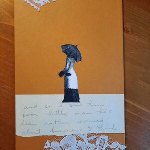 Collage sulla copertina del libro, originale, "e così l'ho visto"