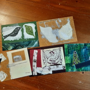 Set de Cartes Postales "Collages Poétiques Boro-Kozo"