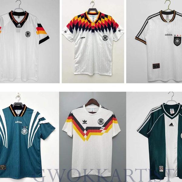 Retro Deutschland WM 1988-1990 Trikot - Vintage Fußball Trikot - Germany WM Legendäres Hemd - Deutschland Trikot