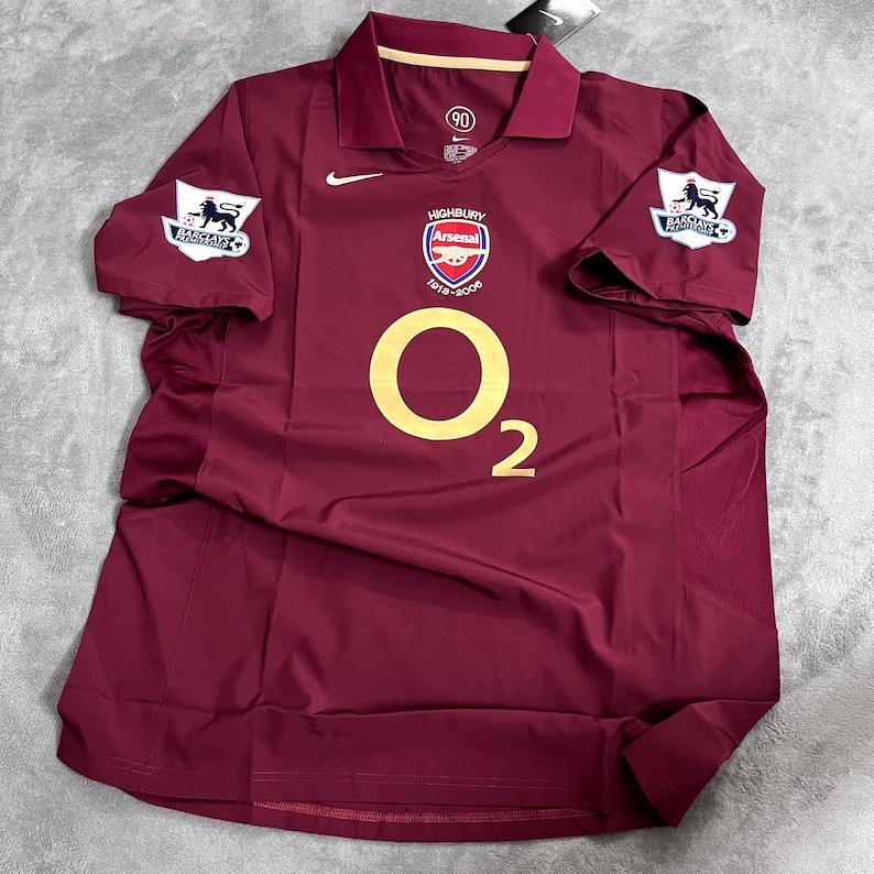 Retro Arsenal Home Scoocer Jersey, 14 Henry Jersey, Collector's Edition Jersey, Gunners Red Jersey Thierry Henry Jersey Arsenal Bild 3