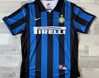 Maillot rétro 1998/99 Inter Milan ronaldo 9 domicile Inter Milan 1998-1999 Maillot rétro Ronaldo Maillot Inter Milan 1998 Ronaldo # 9