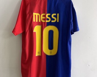 Barcelona 2008-09 Messi 10 Camiseta de fútbol clásica