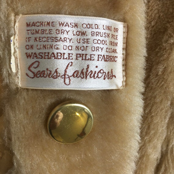 Vintage 1980's Sears Fashions Teddy Bear Coat - image 5