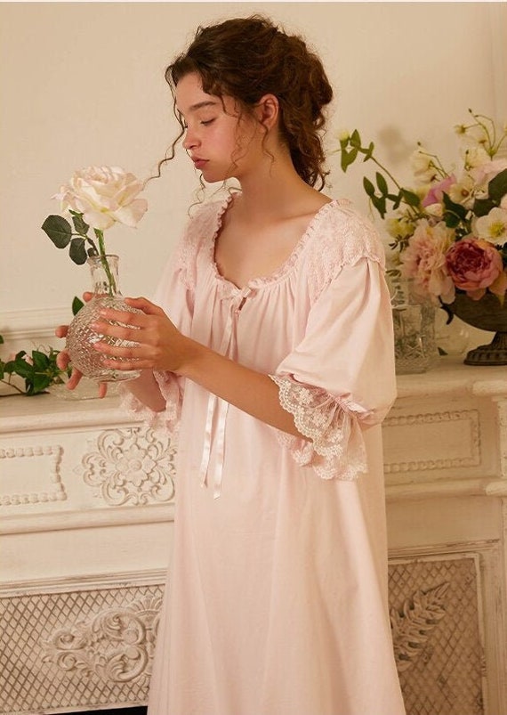 Victorian Nightdress Cotton Vintage Nightgown Women Victorian | Etsy