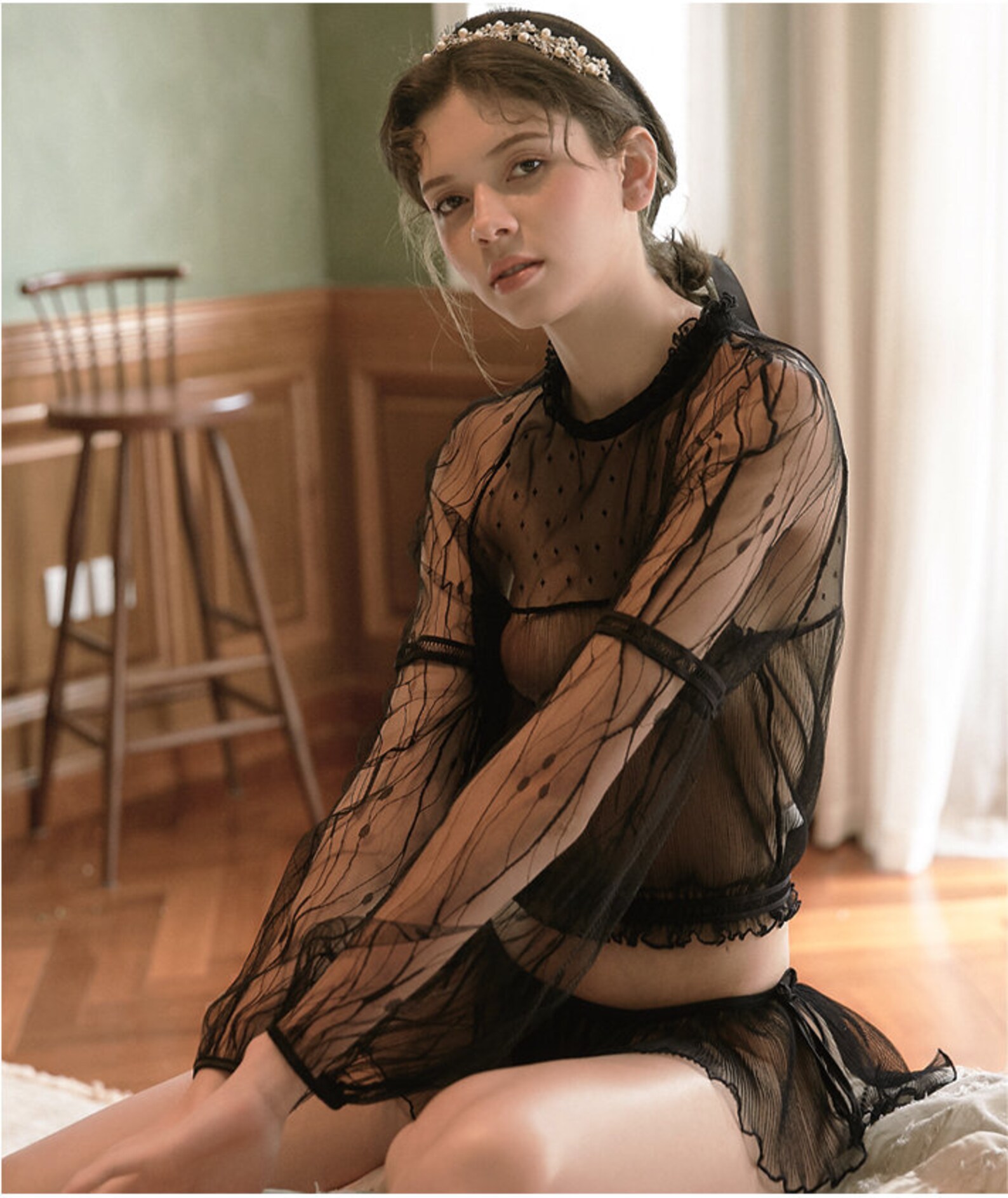 Sheer Pajama Sets Etsy