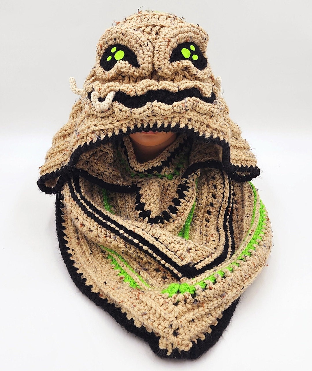 Crochet Oogie Boogie Hood With Hood Etsy