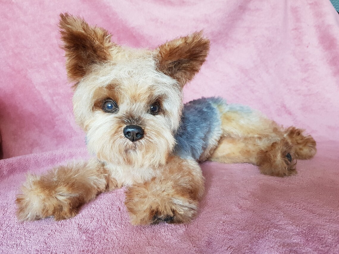 Realistic dog puppy yorkyork puppy toys faux fur Etsy