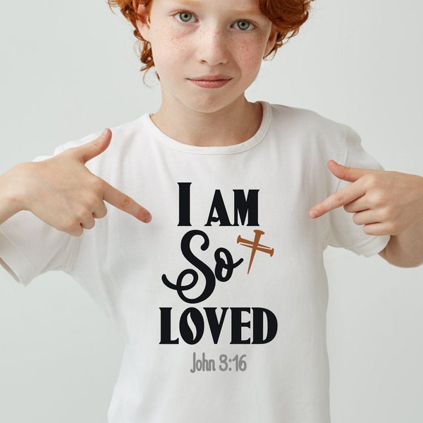 I Am So Loved / Easter / Religious / Jesus / Nails / Crucifixion / SVG / Cut File / Cricut / Silhouette