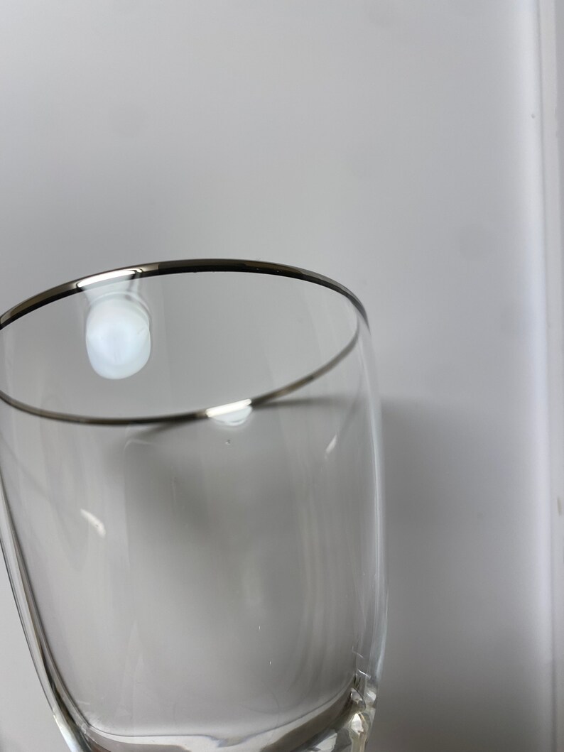 Lenox Montclair Crystal Platinum Trim Wine Glass Etsy