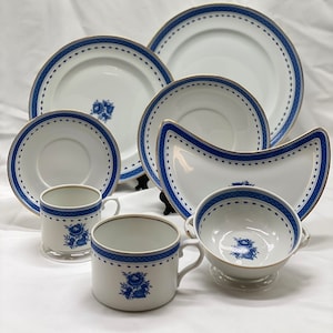 Vintage VISTA ALEGRE COZINHA Velha China Blue and White