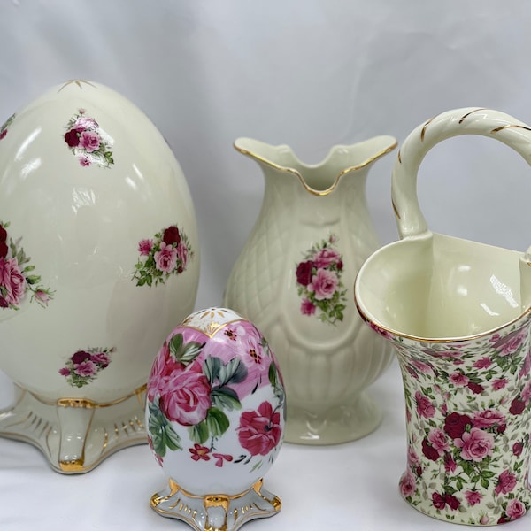 Formalities by Baum bros Vintage pieces Eggs, baskets, Vases, Bird cage, and More