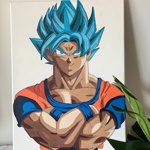 Goku super sayajin blue 2  Dragon ball z, Dragon ball painting, Dragon  ball art