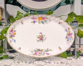 Vintage Minton Marlow Oval Side Serving Dish, Sandwich Plate.