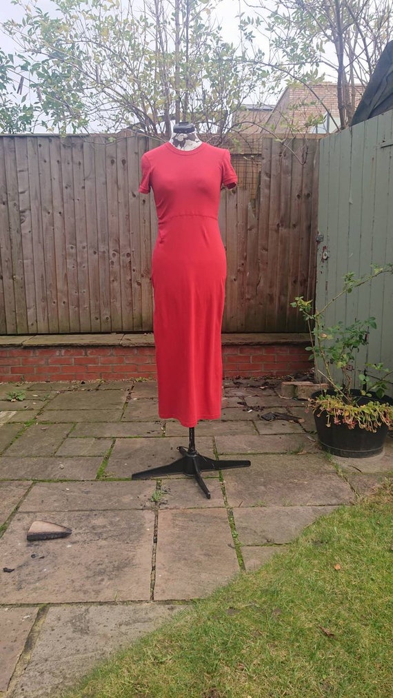 True 90s vintage Laura Ashley maxi T-shirt dress. - image 3