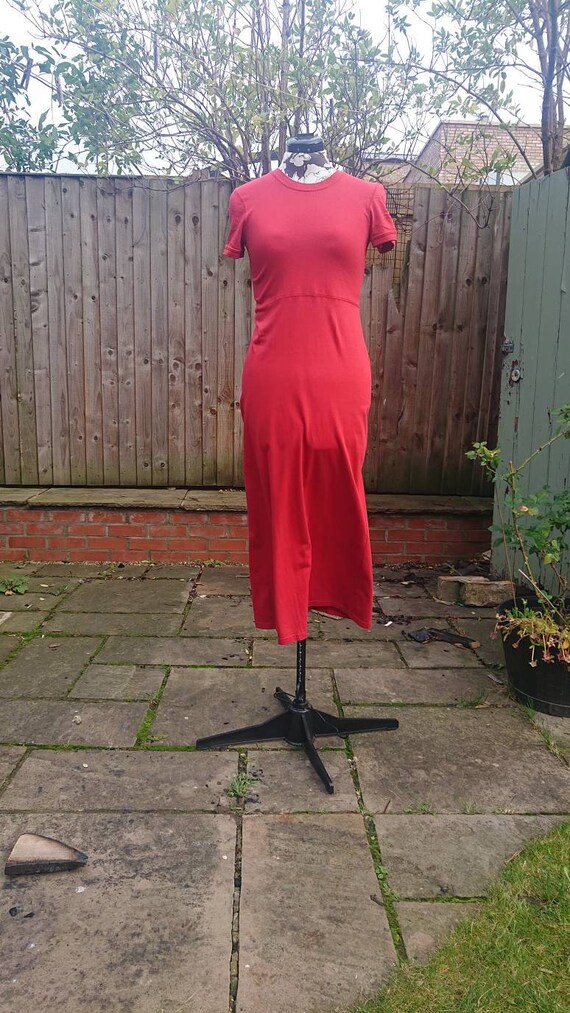 True 90s vintage Laura Ashley maxi T-shirt dress. - image 4