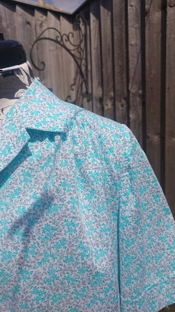 Classic 40s/50s style blouse, handmade. - image 4