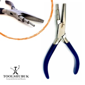 3 Step Wire Looping Wrapping Bending Flat Nose Pliers 5.5&#39;&#39; JEWELLERY Beading tool
