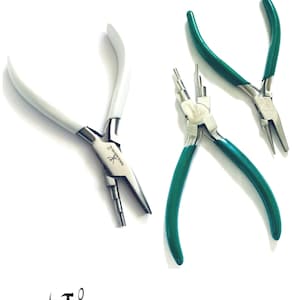 Bail making wire looping wire bending and shaping pliers set