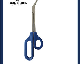 Easy Grip Toenail Scissors Clippers Long Reach Toe Nail Trimmer,Long Handled Toe Nail Clippers Angled Scissors Cutters Chiropody Thick Large