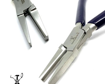 5\" Flat Nose Pliers W/ Spring Jewelry Making Beading Wiring Wire Metal...