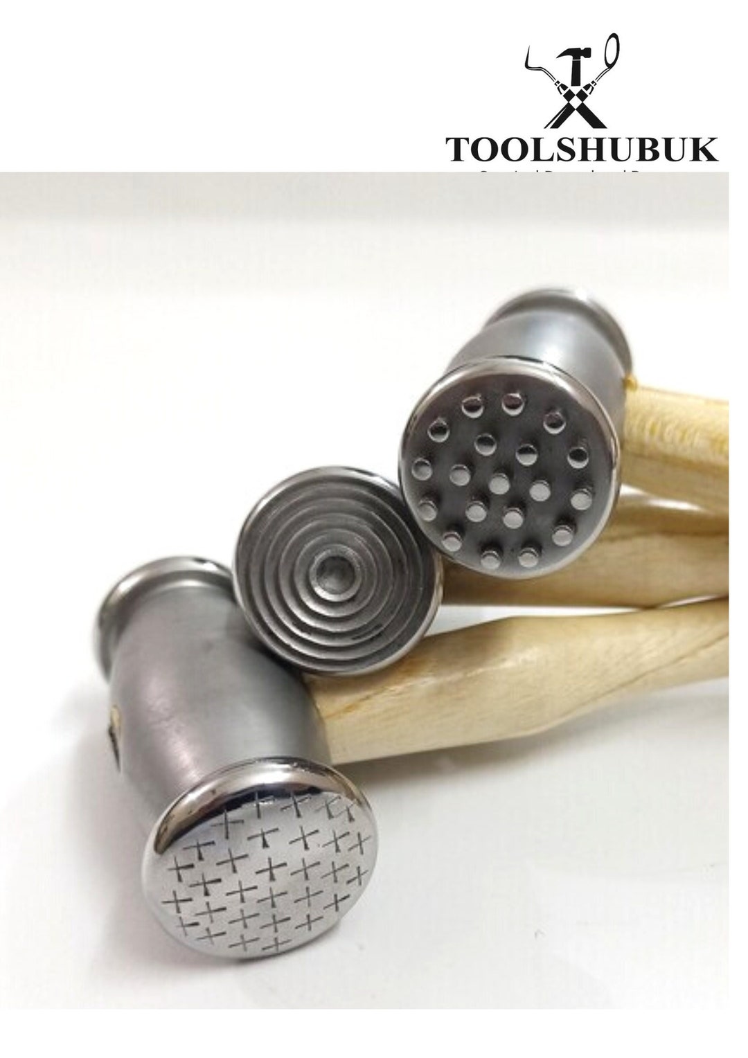 Set of 3 Texturing Hammer Set Jewelry Making Metal Pattern Design