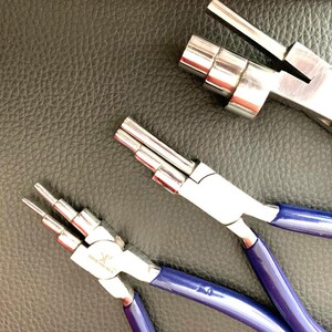 3 step Wrap N Tap and 6 in 1 jewellery making wire looping bail making pliers in different sizes