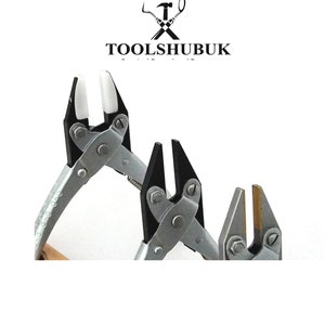 Brass, Nylon, and Steel Flat Jaw action parallel pliers for jewelry and crafts