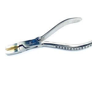 Flat Nose Brass Jaw Pliers Plier Brass Lined Soft Jaws Forming Holding Bending S-117