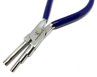 6-in-1 Bail Making Pliers For Jewelry - Nylon Jaw, 5.7" Long, Creates 3mm To 10mm Loops