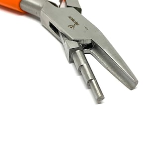 Forming 3 Step Wire Looping wire bending concave round nose pliers