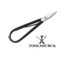 Non-Serrated Metal Shears Tin Snips with return spring and precision BLADES. PVC Comfort Grips with storage safety strap