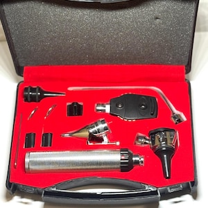 ENT Diagnostic Kit: Otoscope, Ophthalmoscope, Medical Examination Set